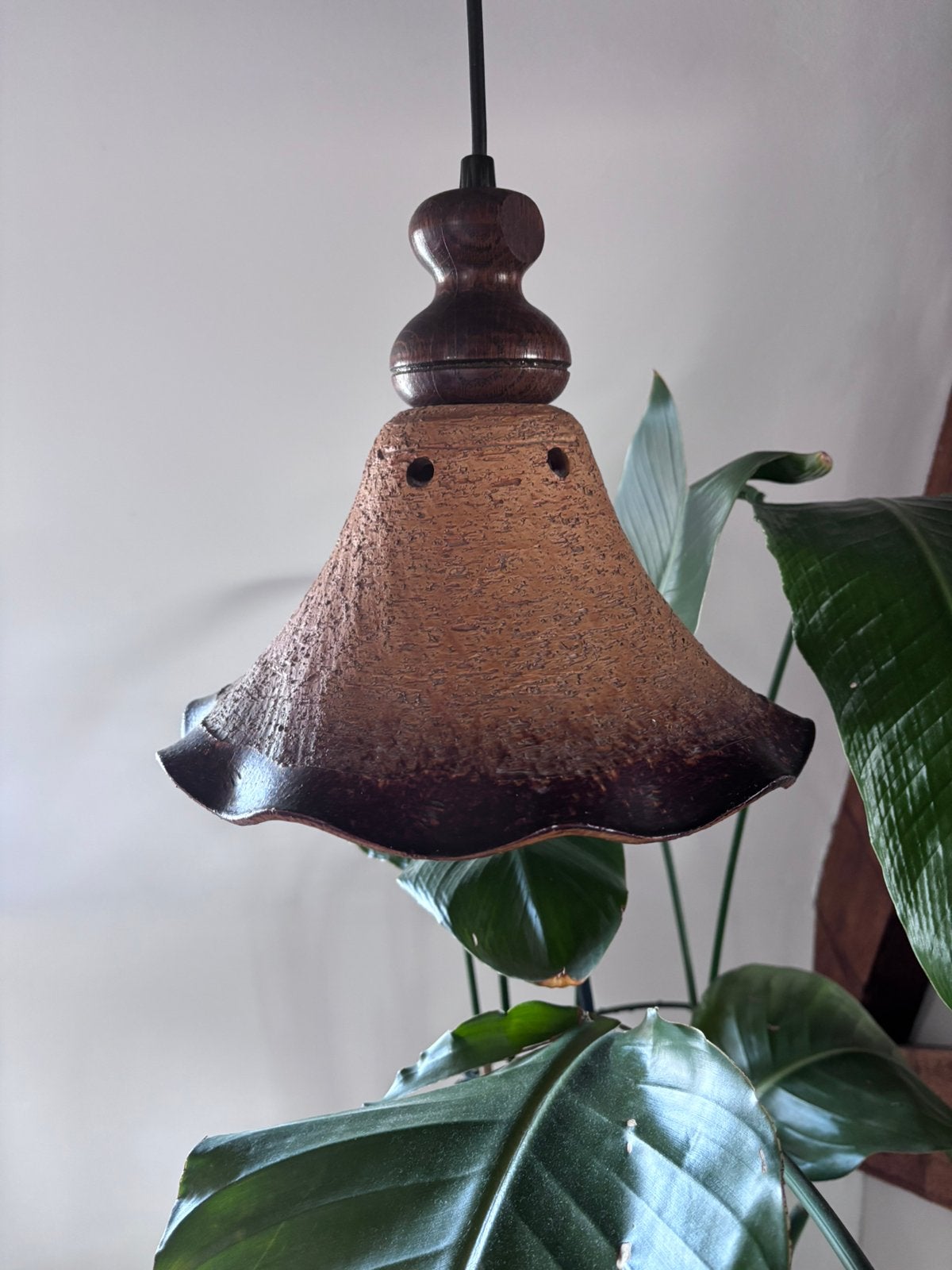 Vintage keramiek lamp West Germany hanglamp kap, Ophalen of Verzenden, Huis en Inrichting