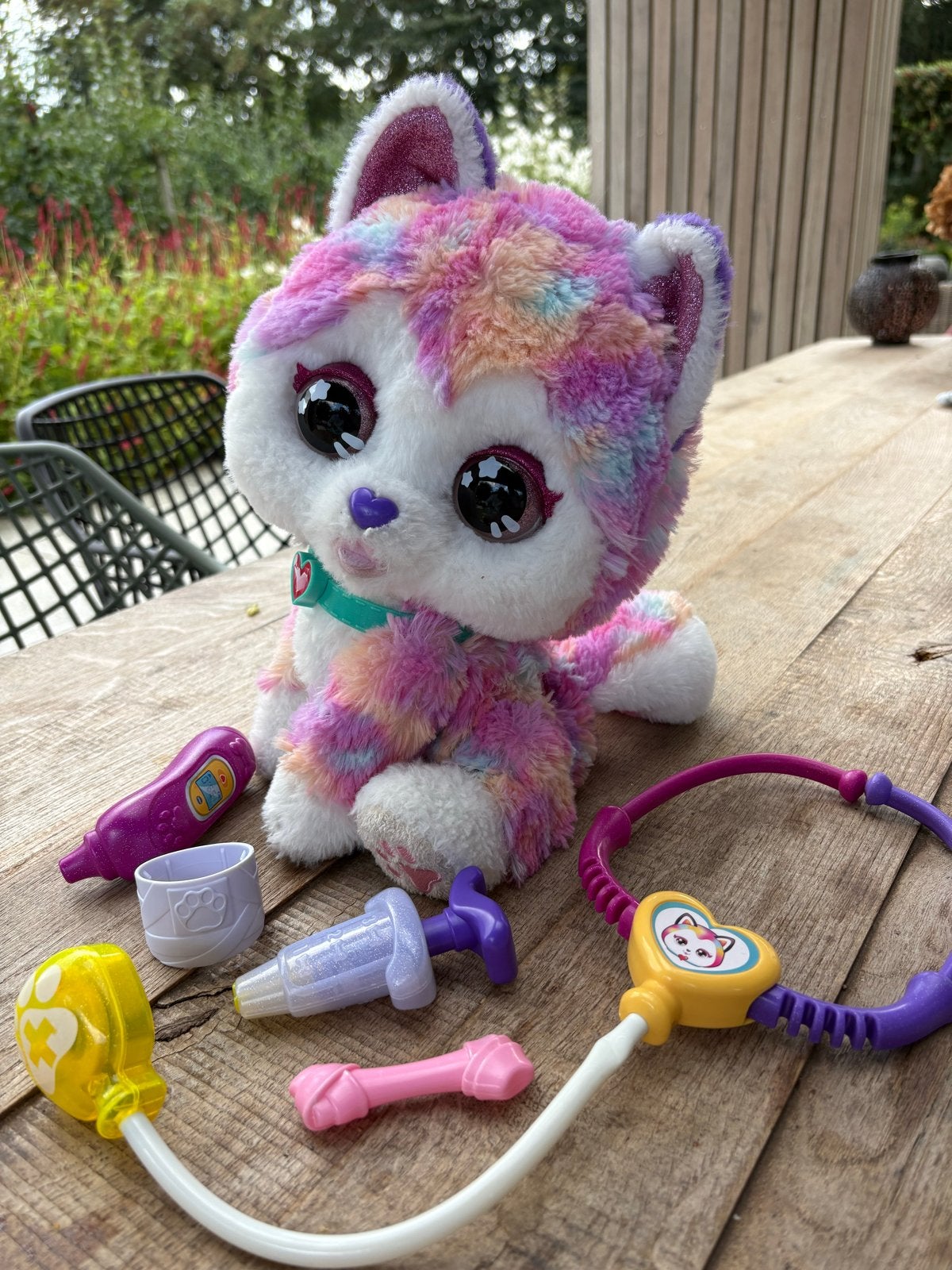 VTech Rainbow Mijn Puppy Bobo Interactieve Knuffel, Overige merken, Overige karakters, Zo goed als nieuw, Middelgroot (20 tot 80 cm)