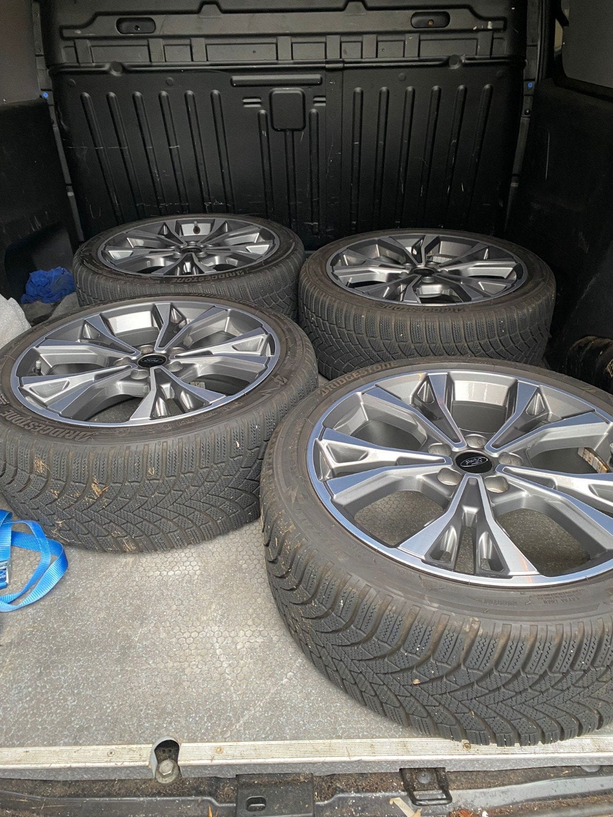 Set ford focus velgen, Ophalen, 18 inch, Gebruikt, Banden en Velgen