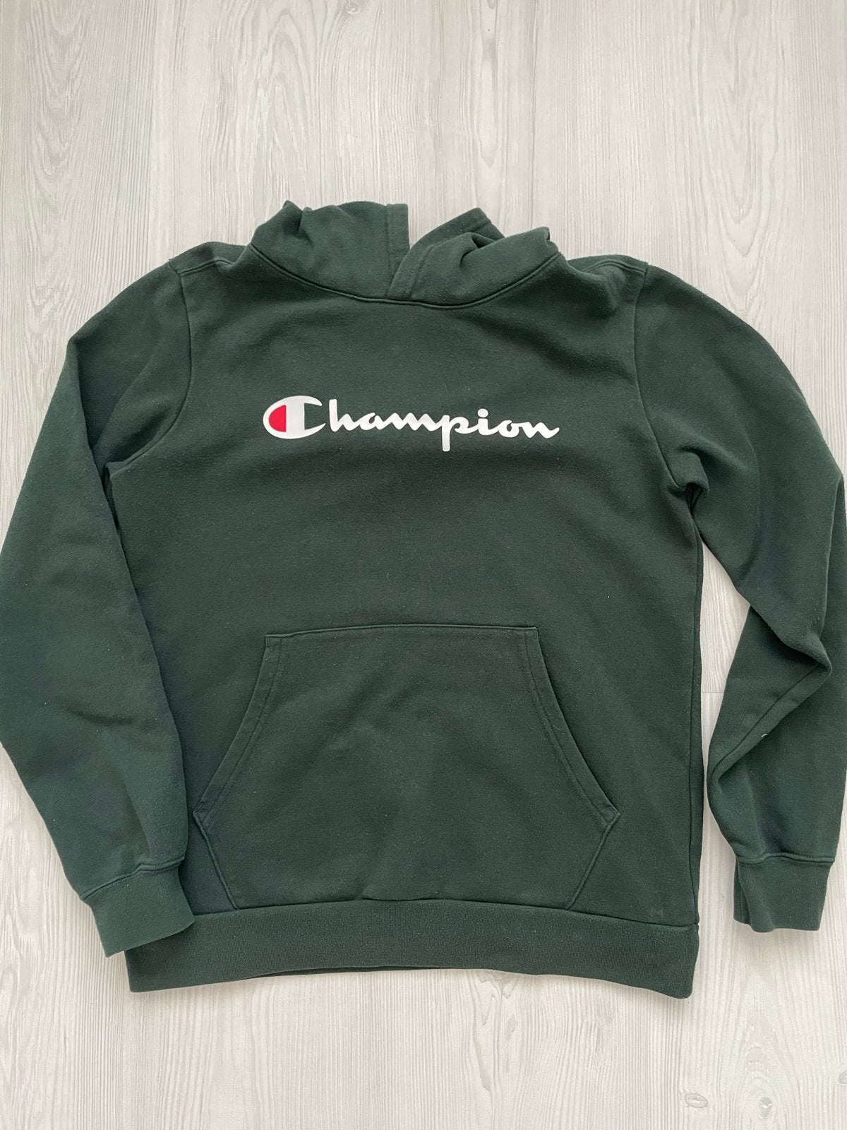 Champion hoodie donkergroen - Maat 162/167 (X-Large), Ophalen of Verzenden, Gebruikt, Jongen of Meisje, Trui of Vest