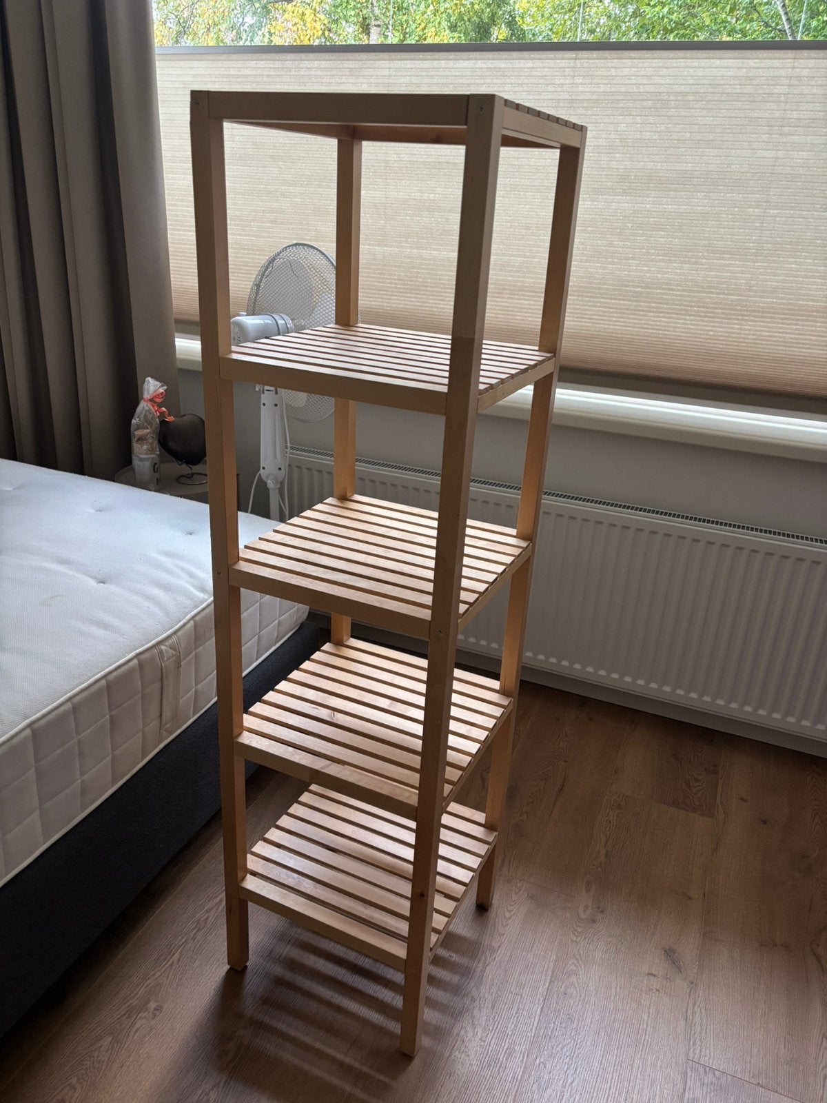 IKEA houten stellingkastje/badkamer rekje, Ophalen, Gebruikt