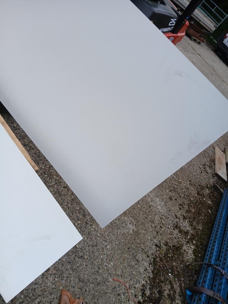 Witte HPL platen - Diverse afmetingen beschikbaar, Doe-het-zelf en Verbouw, Platen en Panelen, Ophalen, Nieuw, HPL