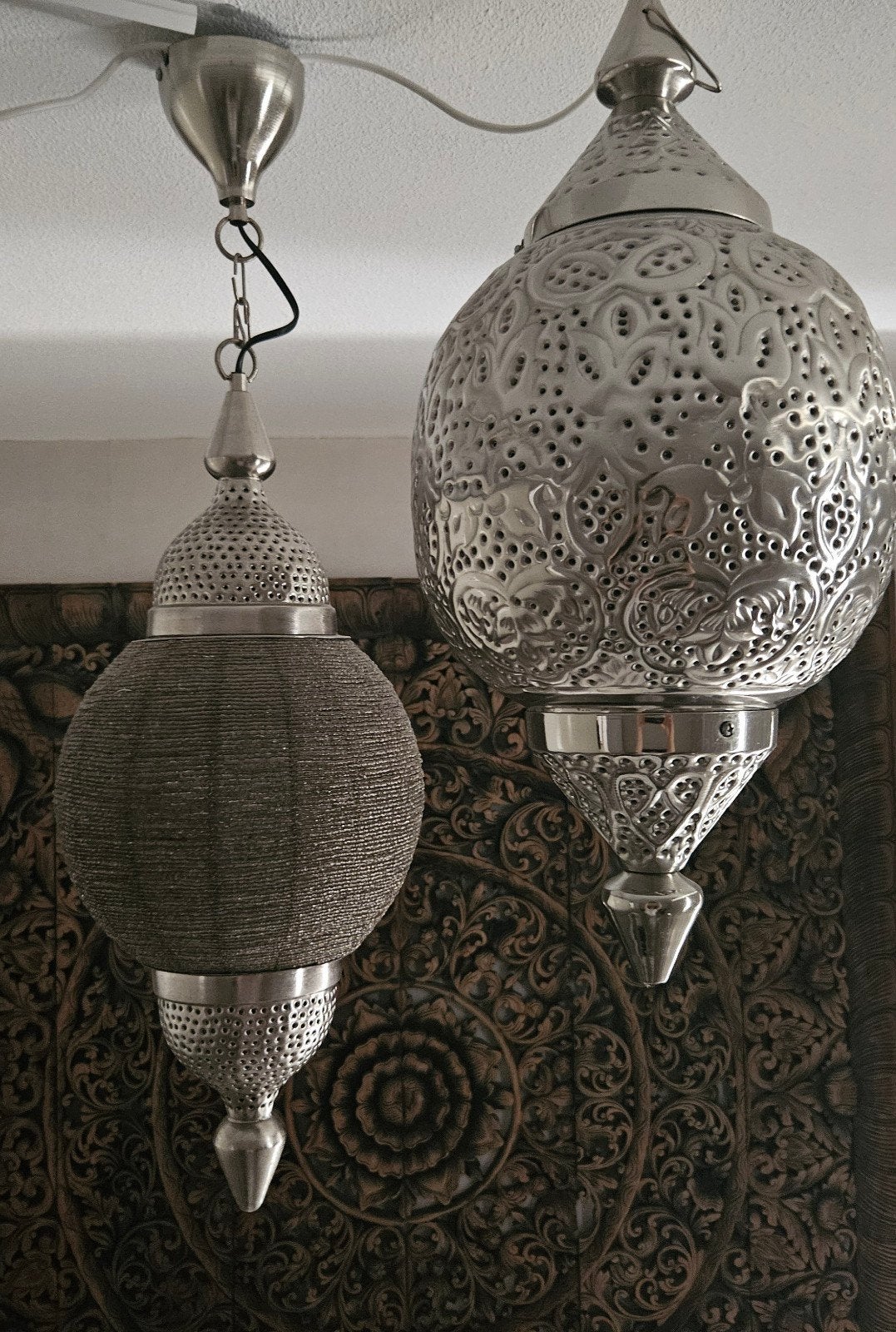 marokkaanse hanglamp filigrain lamp, Ophalen of Verzenden