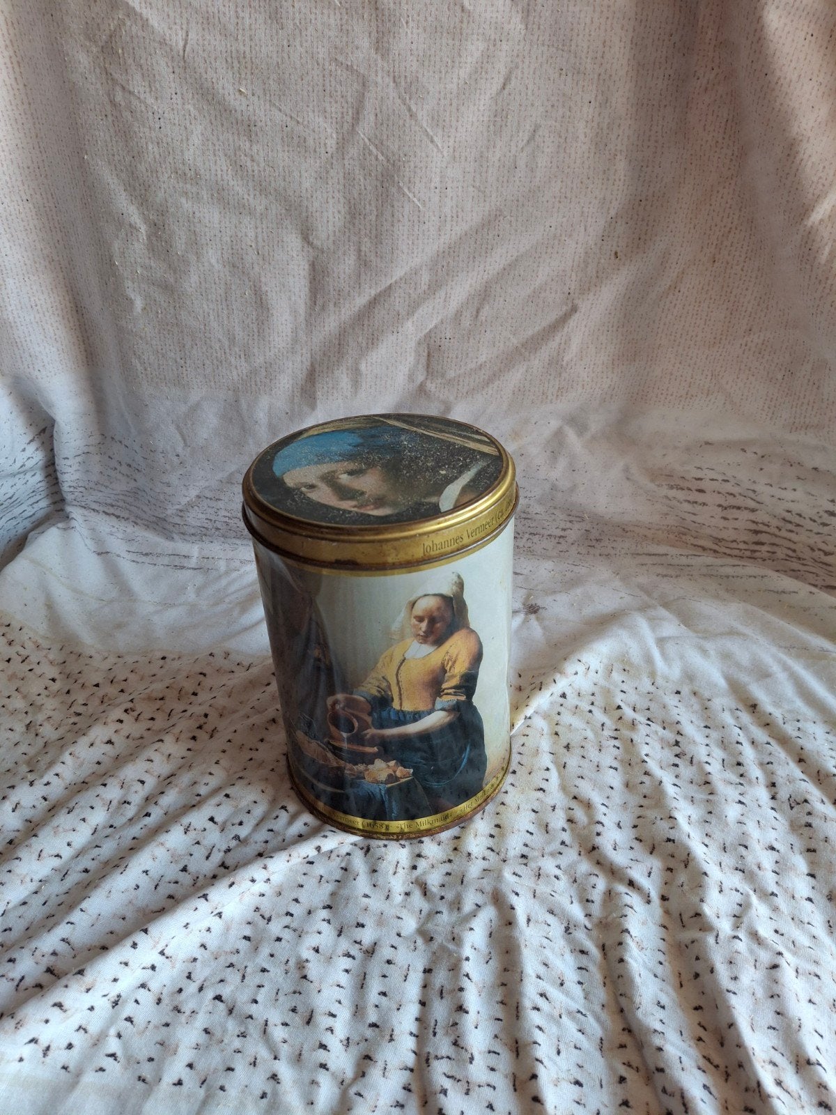 blik met Hollandse Meesters (Vermeer), Ophalen of Verzenden