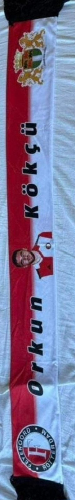 Feyenoord sjaal- Orkun, Ophalen of Verzenden, Zo goed als nieuw, Feyenoord, Vaantje of Sjaal