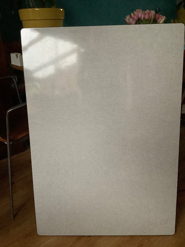 Vintage Keukentafel met formicablad € 50,00., Ophalen, Gebruikt, Vintage, 75 cm of meer