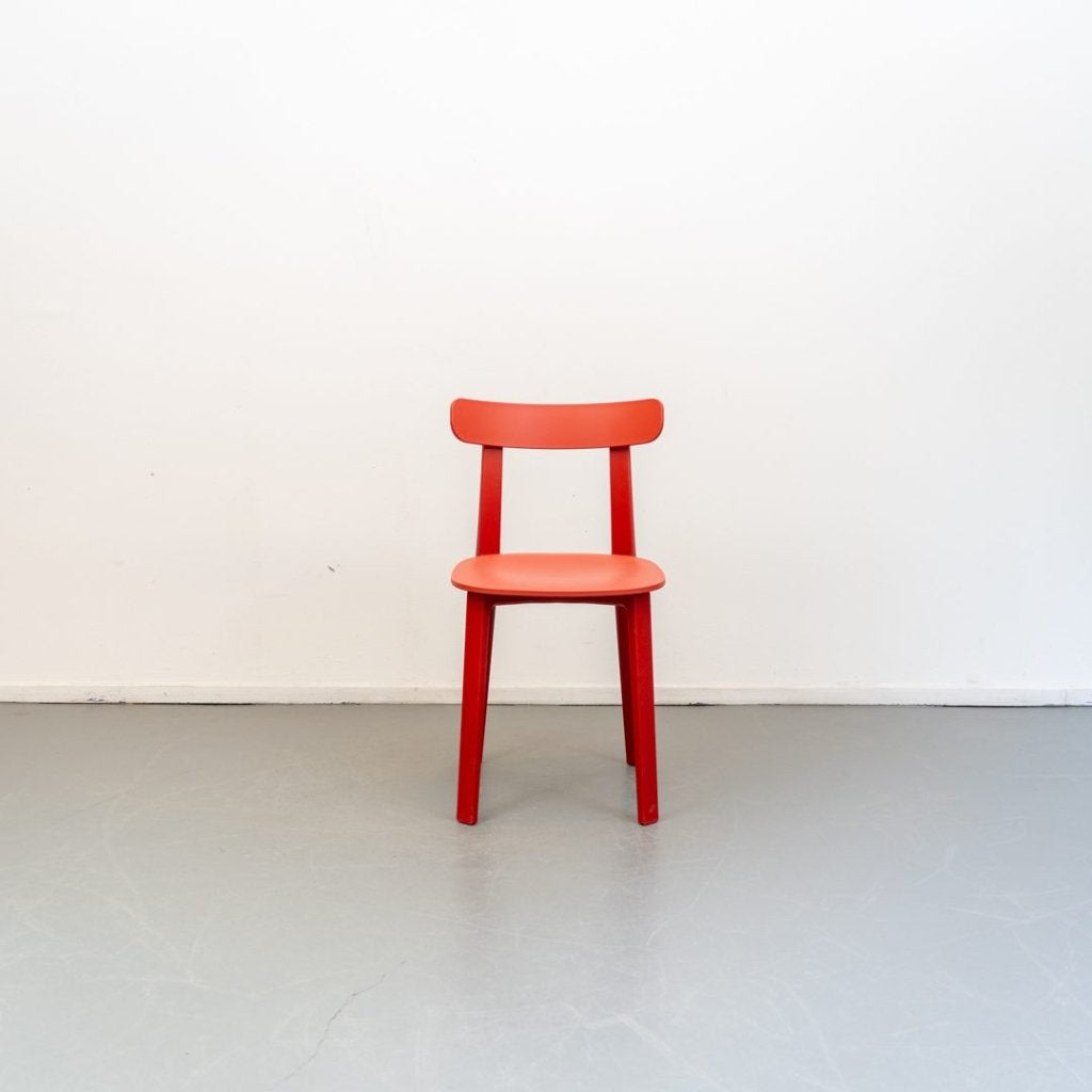 Vitra All Plastic Chair Stoel Rood Kunststof, Huis en Inrichting, Vitra, Nieuw, Niet ingevuld, Niet ingevuld