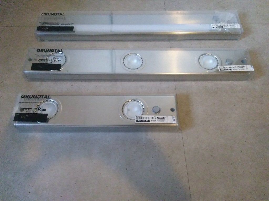 Verschillende Grundtal lampen met rvs armatuur, Ophalen, Nieuw