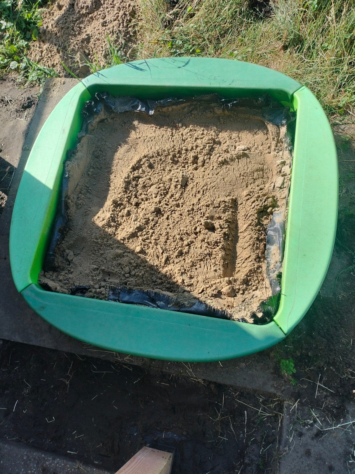 Big zandbak met deksel - kunststof, makkelijk uit elkaar, Ophalen