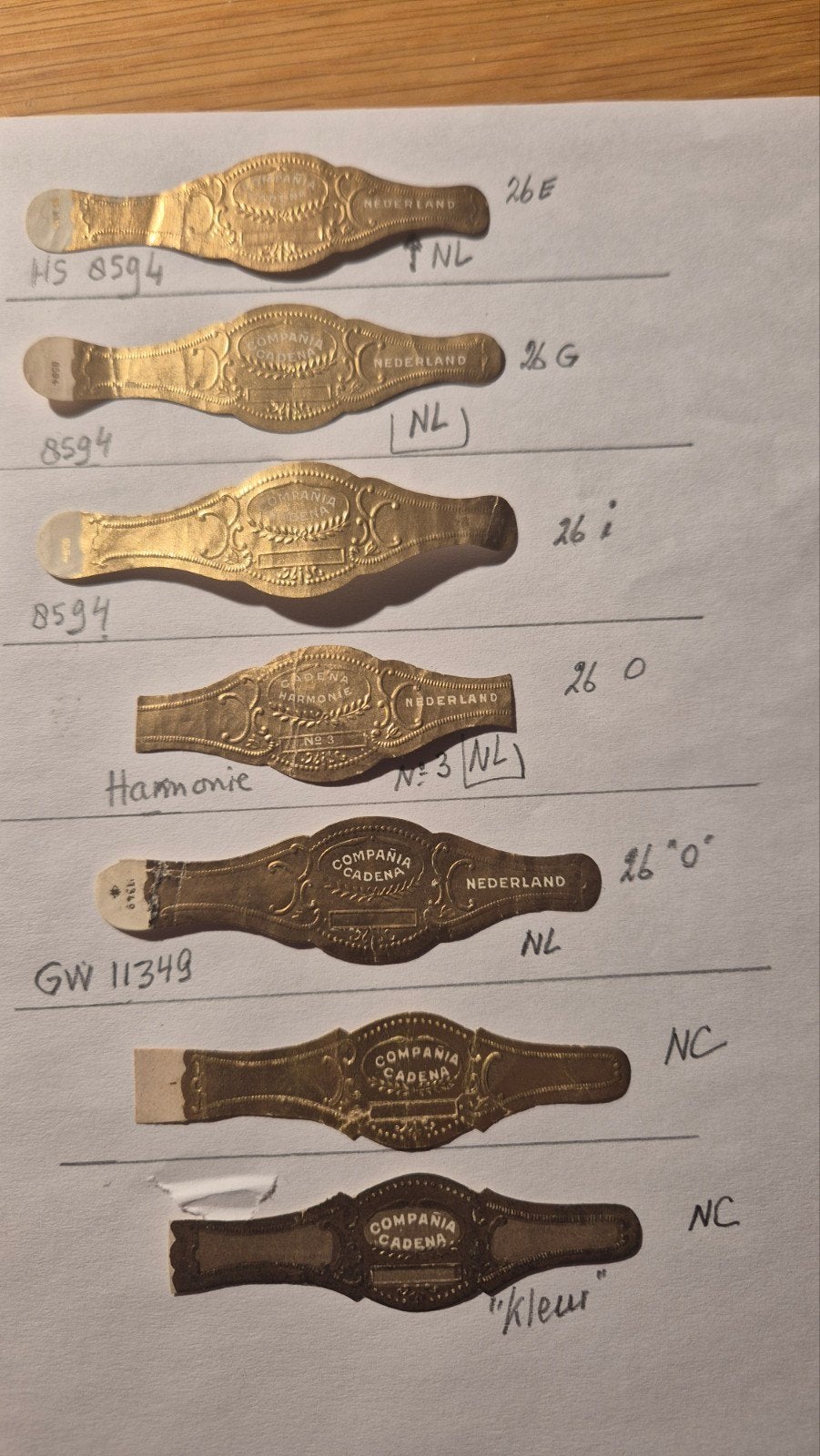 Sigarenbanden, Verzamelen, Ophalen, Zo goed als nieuw, Sigarenbandjes