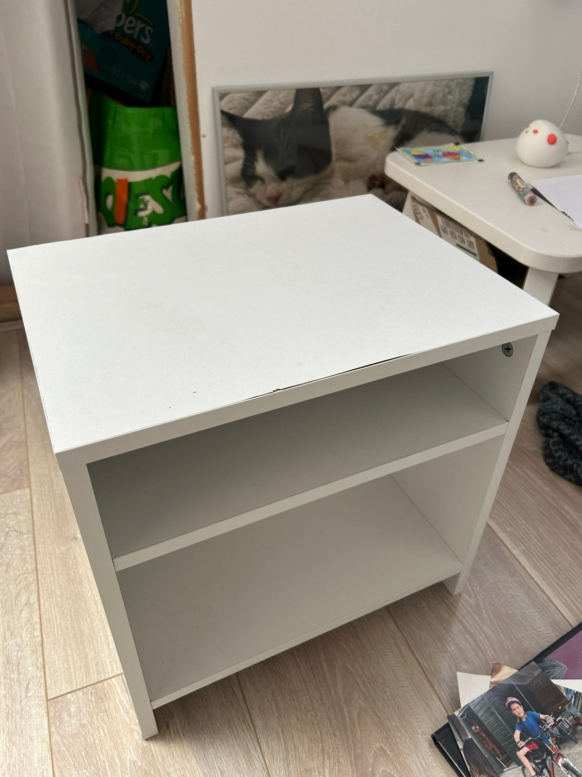 Ikea Nachtkastje - Gebruikt maar nog functioneel, Ophalen, Gebruikt, Minder dan 45 cm, Minder dan 55 cm