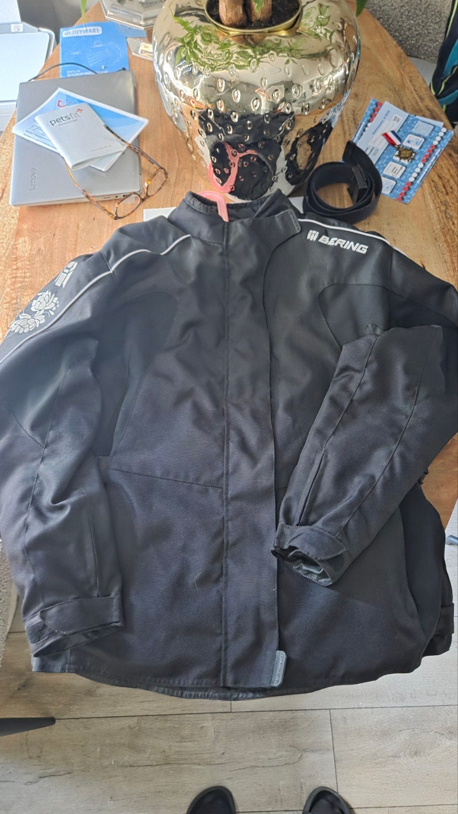 Bering dames motorjas, maat W3, zo goed als nieuw, Motoren, Kleding | Motorkleding, Ophalen of Verzenden