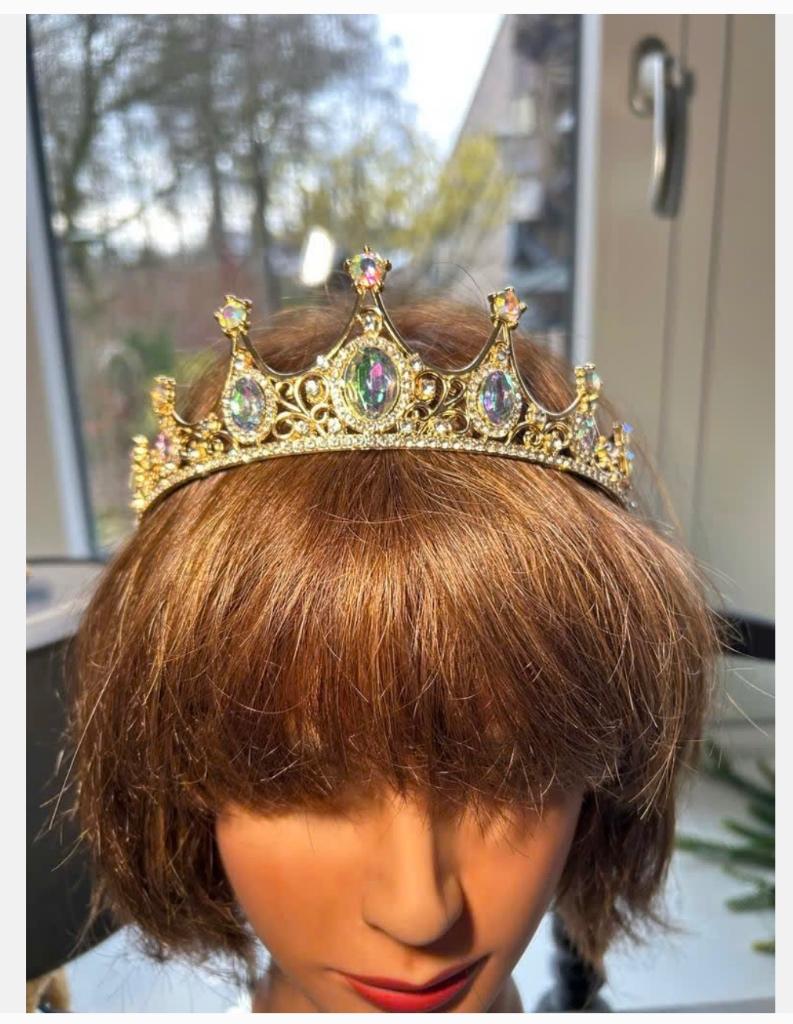 Prachtige Tiara Kroon met “Kristal”, Overige typen, Nieuw, Ophalen of Verzenden, X