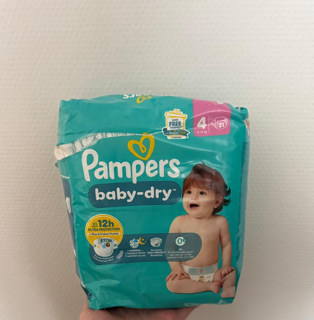 Pampers baby-dry maat 4 - 18 stuks, Kinderen en Baby's, Ophalen, Nieuw