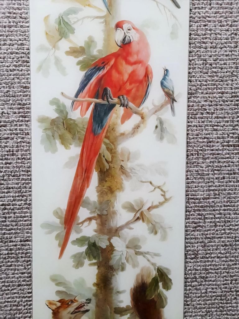 Mooie glazen lijst met prachtige dieren afbeelding., Ophalen, ., Nieuw, Glas