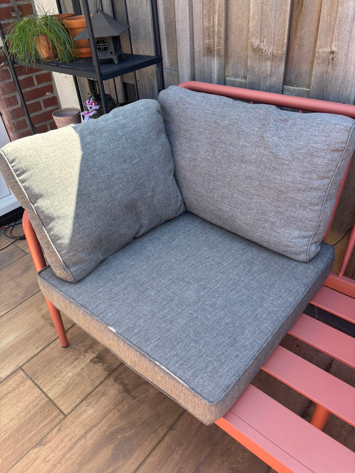 Kussenset voor loungebank, Tuin en Terras, Tuinmeubel-accessoires, Ophalen, Gebruikt