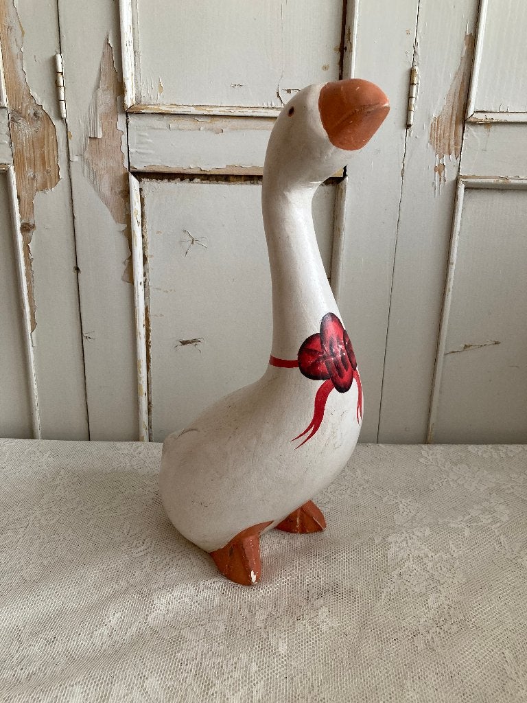 Brocante houten gans, Ophalen of Verzenden