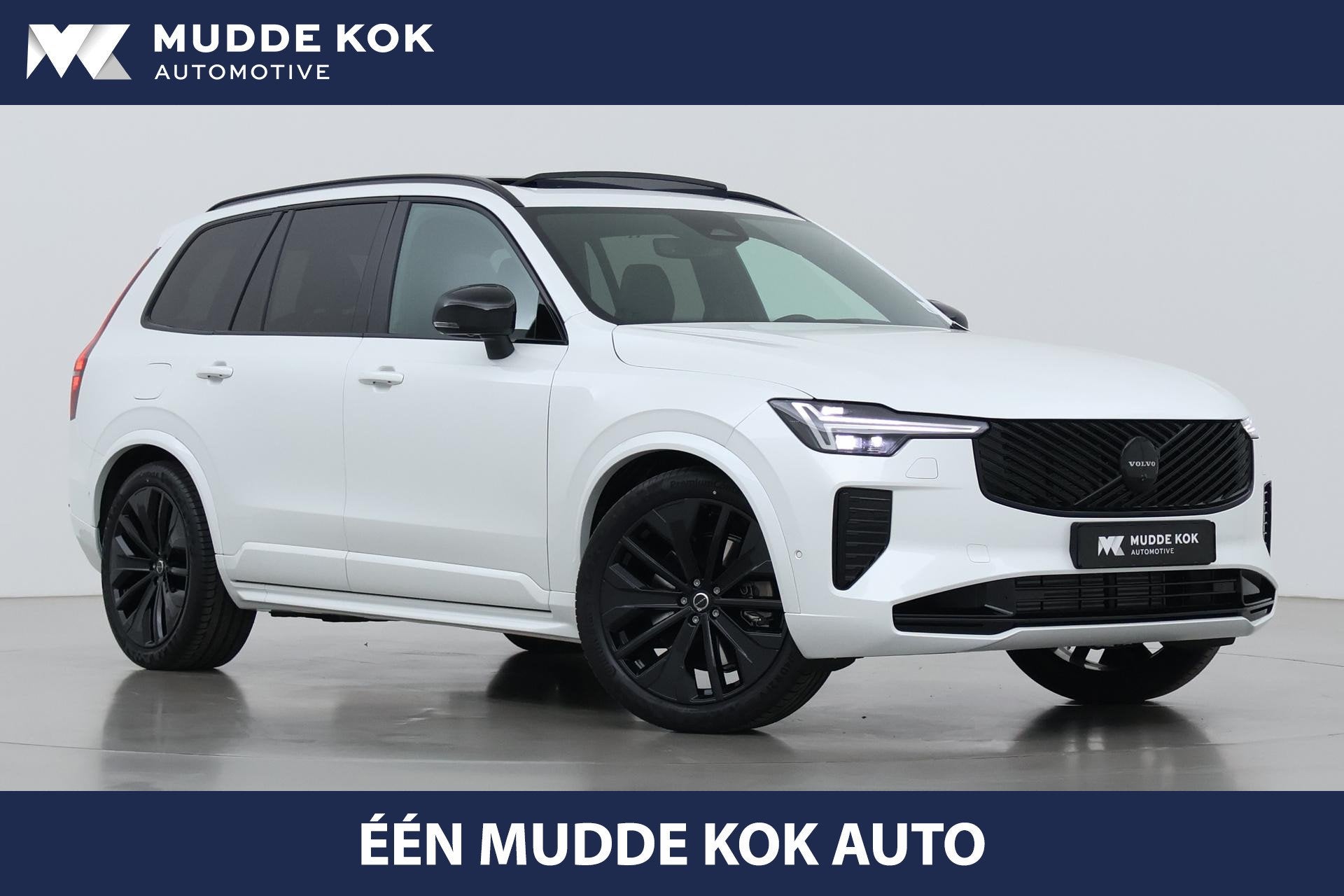 Volvo XC90 T8 Ultra Black Edition | Luchtvering | Harman/Kar, Auto's, Gebruikt, Euro 6, 4 cilinders, Wit