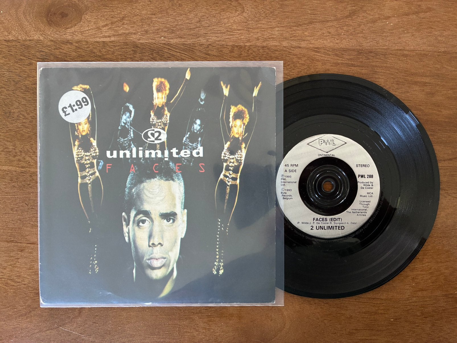 2 Unlimited - Faces, Ophalen of Verzenden, 7 inch