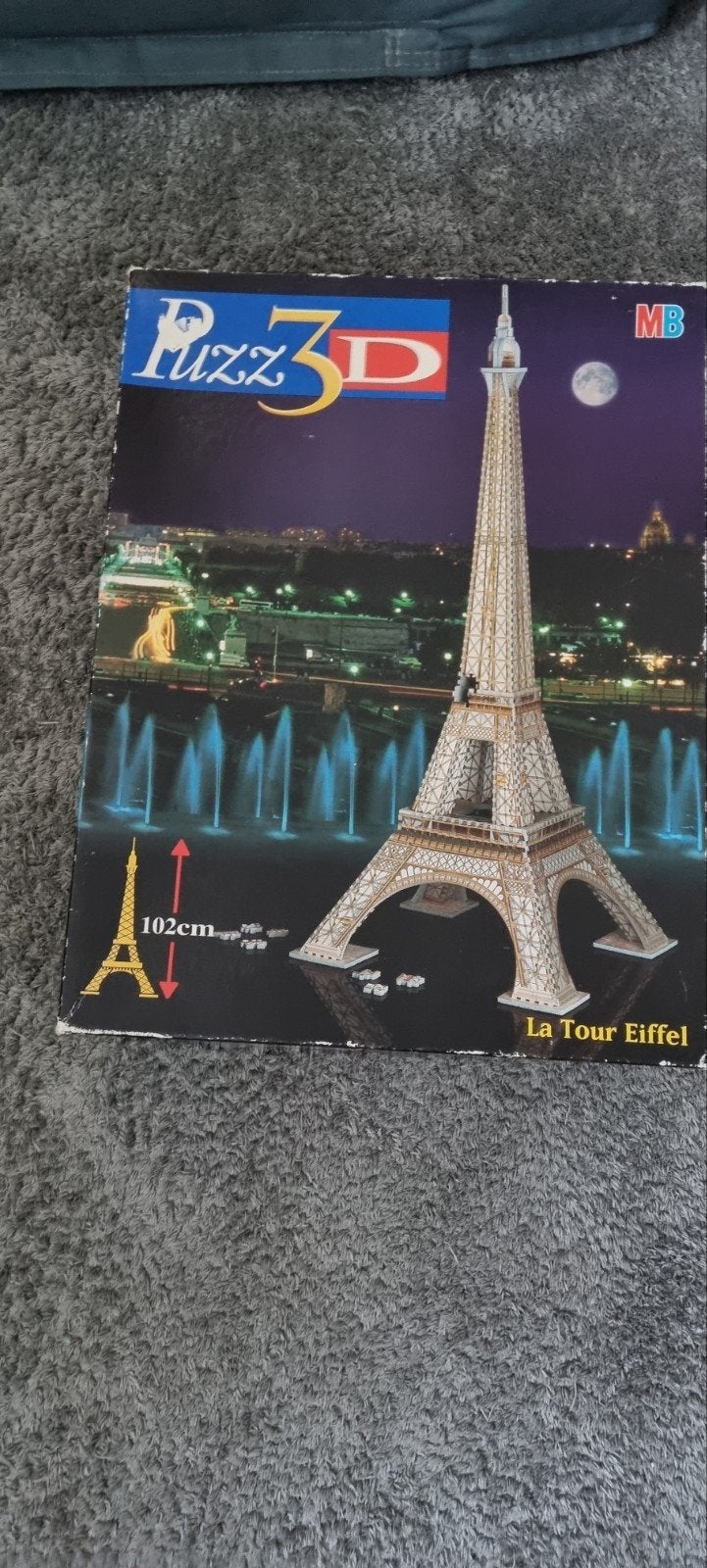 Puzz3d eiffeltoren 703 stukjes, Ophalen of Verzenden, 500 t/m 1500 stukjes, Zo goed als nieuw, Rubik's of 3D-puzzel