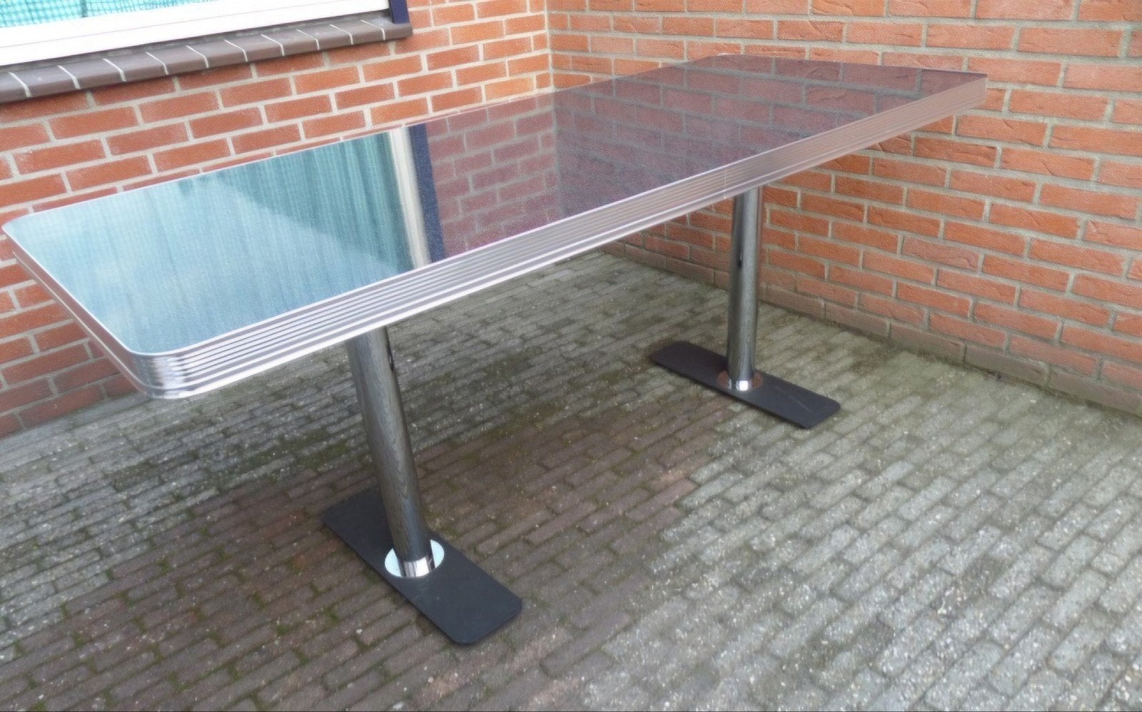 FIFTIES SIXTIES AMERIKAANSE BEL AIR DINER TAFEL MET STOELEN, Huis en Inrichting, Stoelen, Ophalen, Overige kleuren, Overige materialen