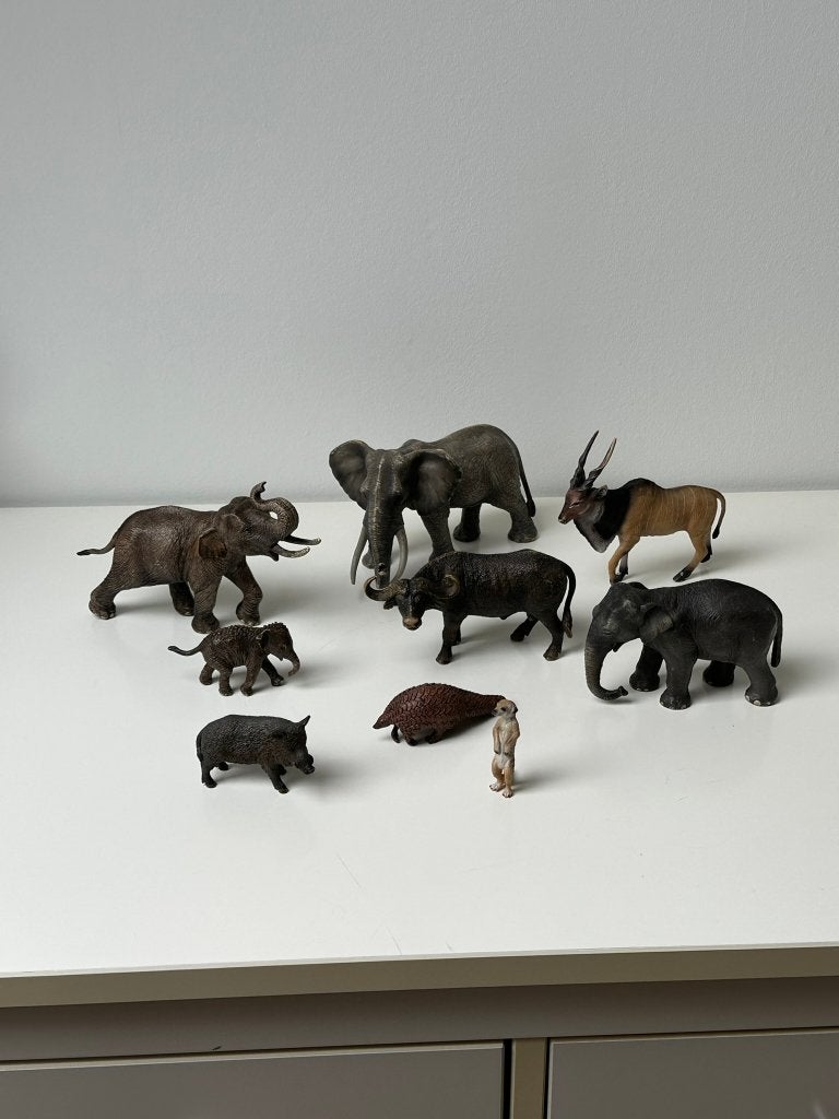 Schleich Afrikaanse dieren – 9 stuks, Verzamelen, Ophalen of Verzenden, Zo goed als nieuw, Beeldje of Figuurtje