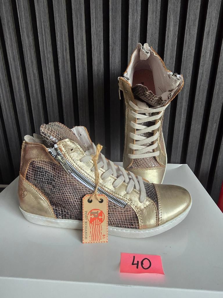 Nieuw Post Xchange leren  sneakers maat 40, Bruin, Post Xchange, Nieuw, Ophalen of Verzenden