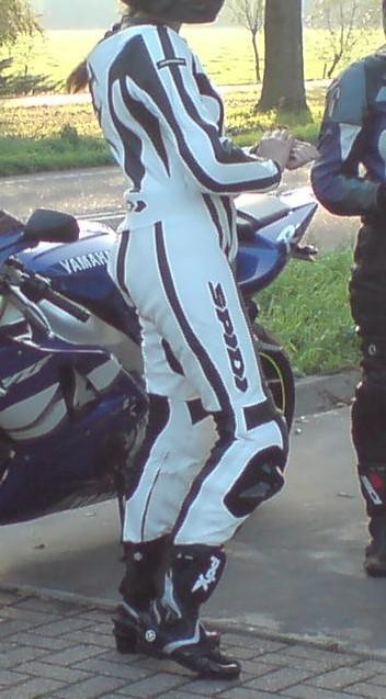 Spidi motorpak leer wit/zwart maat 48. NL maat 42, Combipak, Dames, Ophalen of Verzenden, Spidi