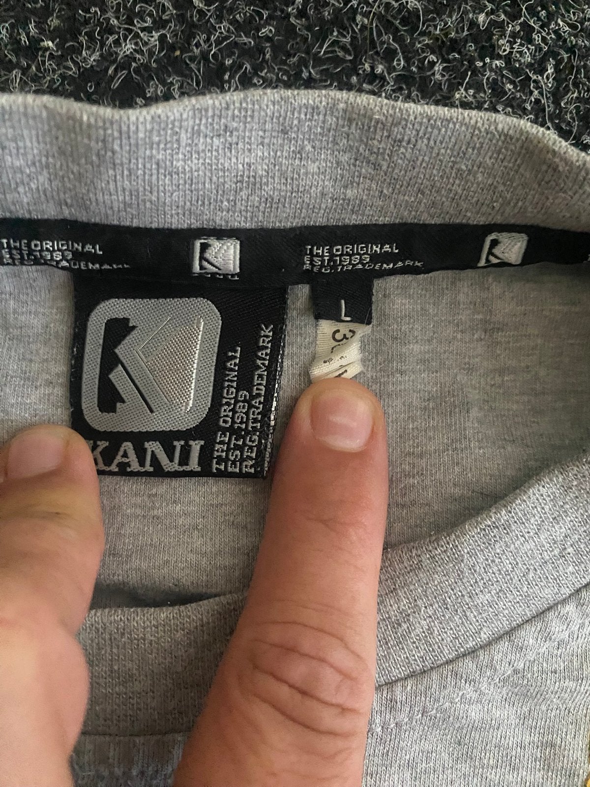 Karl kani T-shirt, Ophalen of Verzenden, Gedragen, Maat 52/54 (L), Grijs
