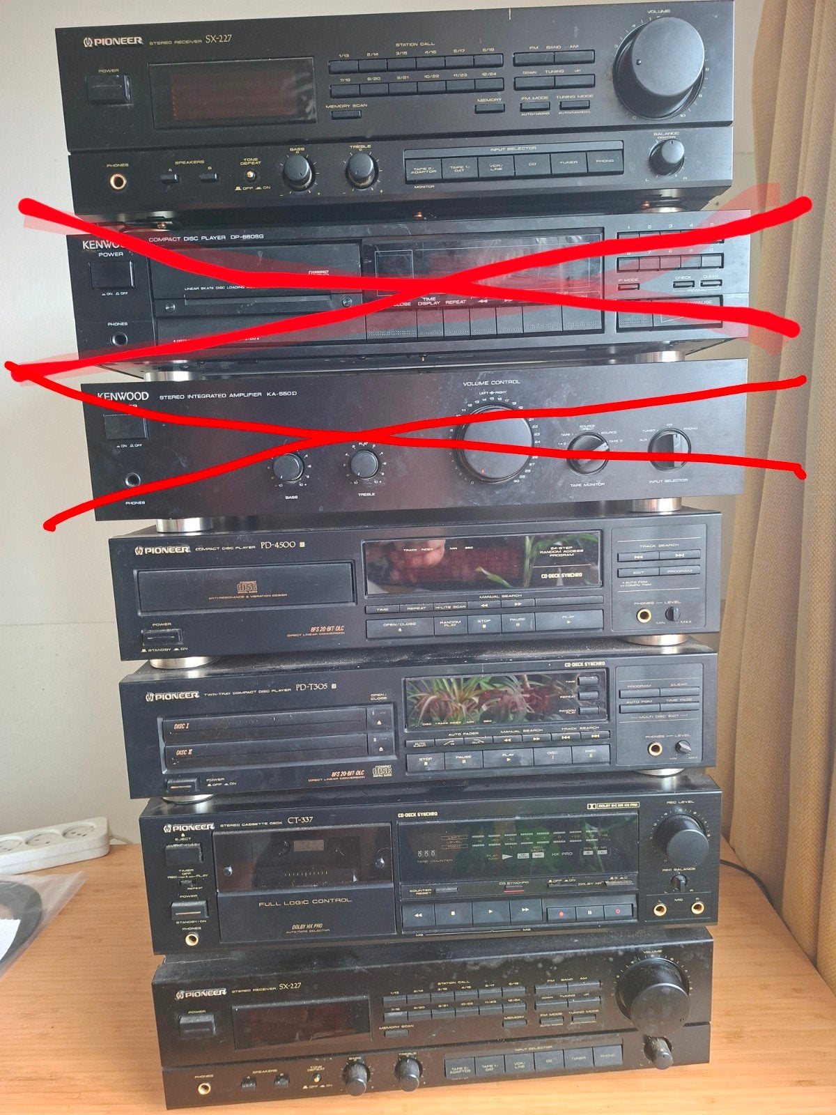Set Pioneer audioapparatuur, Ophalen, Gebruikt, Tuner of Radio, Losse componenten