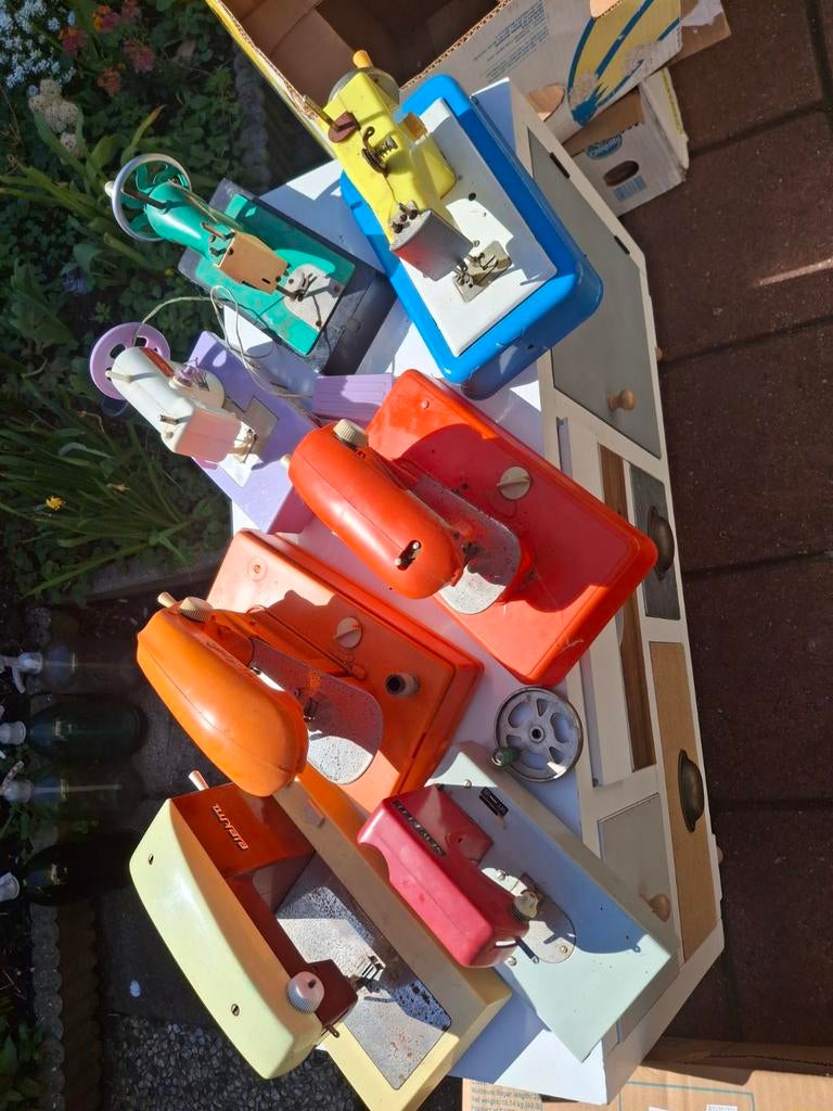 Vintage Naaimachines Collectie - Diverse Merken, Ophalen, Gebruikt, Naaimachine, Overige merken