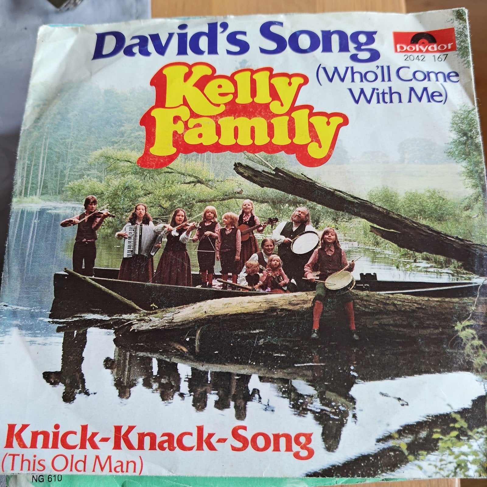 The Kelly Family - David's Song Who'll Come With Me) Vinyl, Gebruikt, 7 inch, Ophalen of Verzenden, Pop