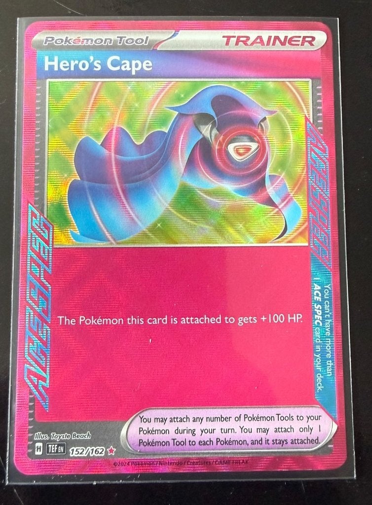 Hero's Cape 152/162 Ace Spec, Ophalen, Nieuw, Losse kaart, Foil
