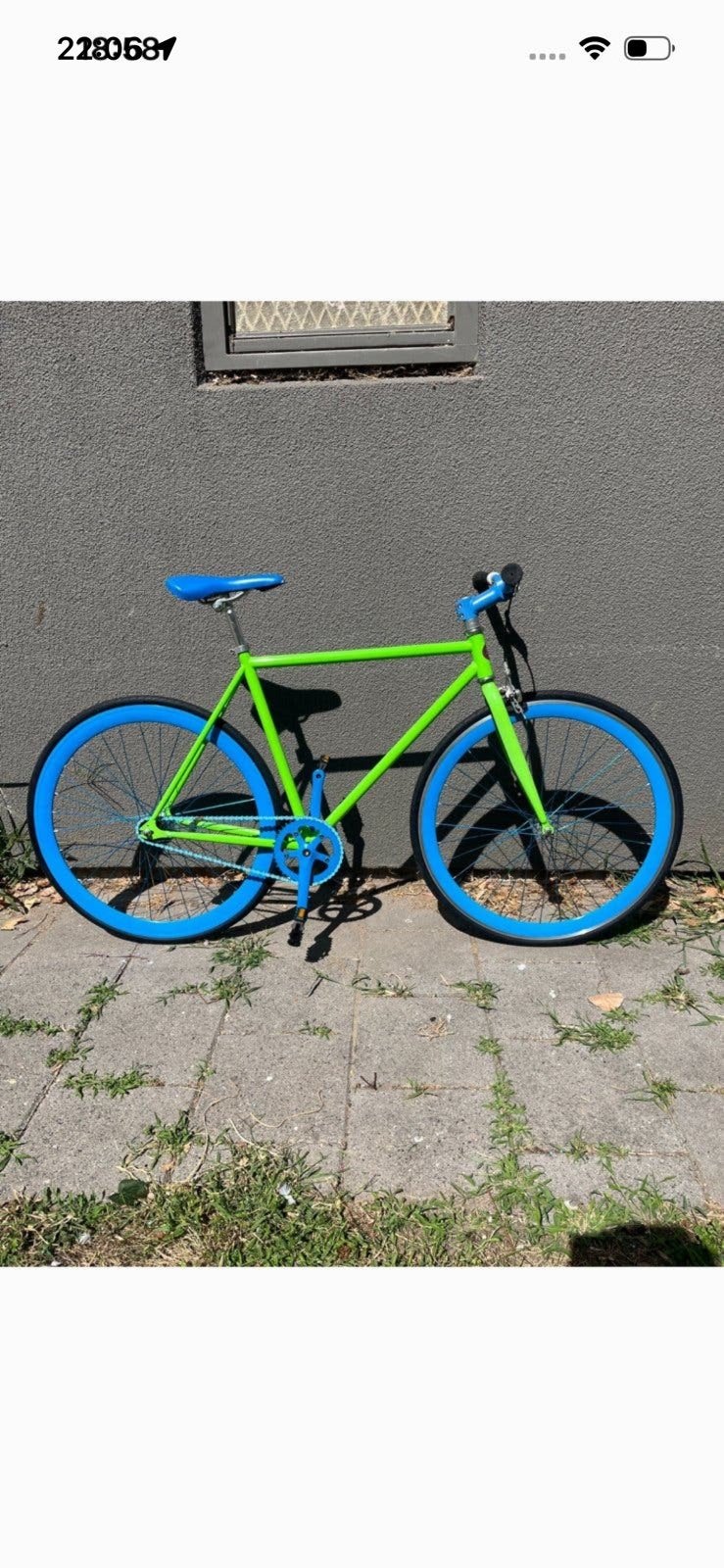 Fixie / Single speed fiets 28 inch stalen frame maat 55, Staal, Zo goed als nieuw, 53 tot 57 cm, Ophalen