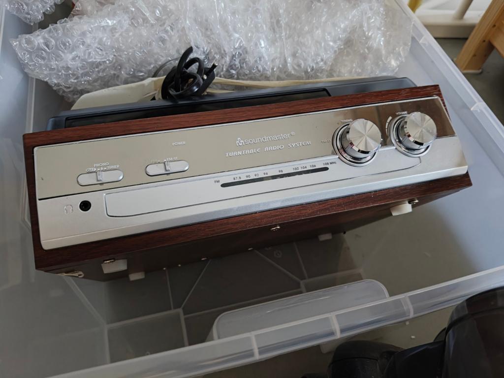 Soundmaster Retro Platenspeler met Radio, Ophalen, Zo goed als nieuw, Platenspeler, Overige merken