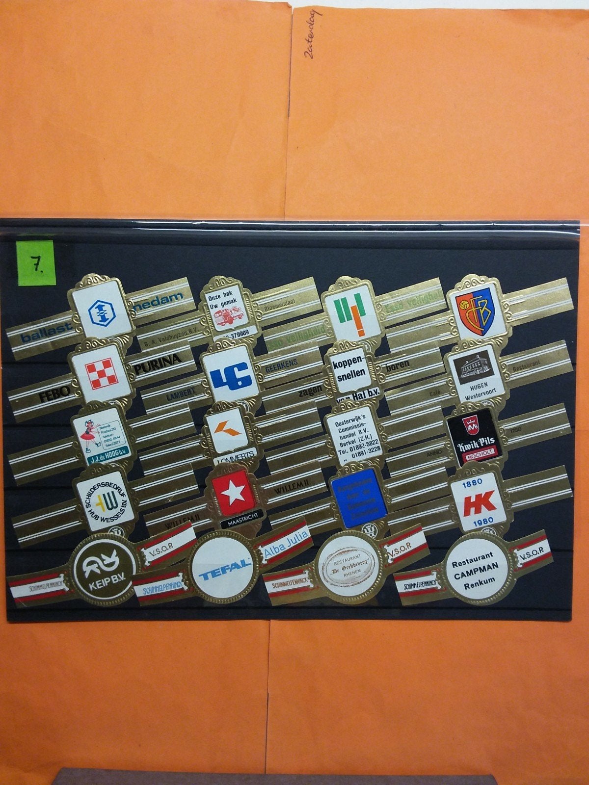 Sigarenbandjes reklame 7, Ophalen of Verzenden, Zo goed als nieuw, Transport