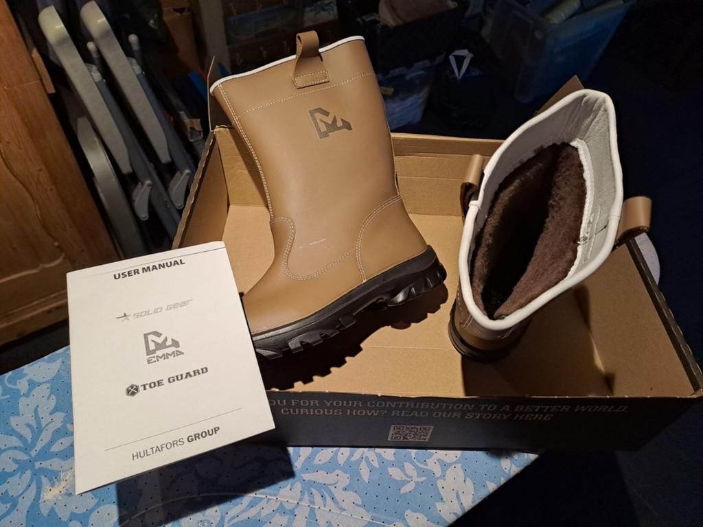 Nieuwe Emma werklaarzen maat 45, Ophalen of Verzenden, Nieuw, Zwart, Werkschoenen