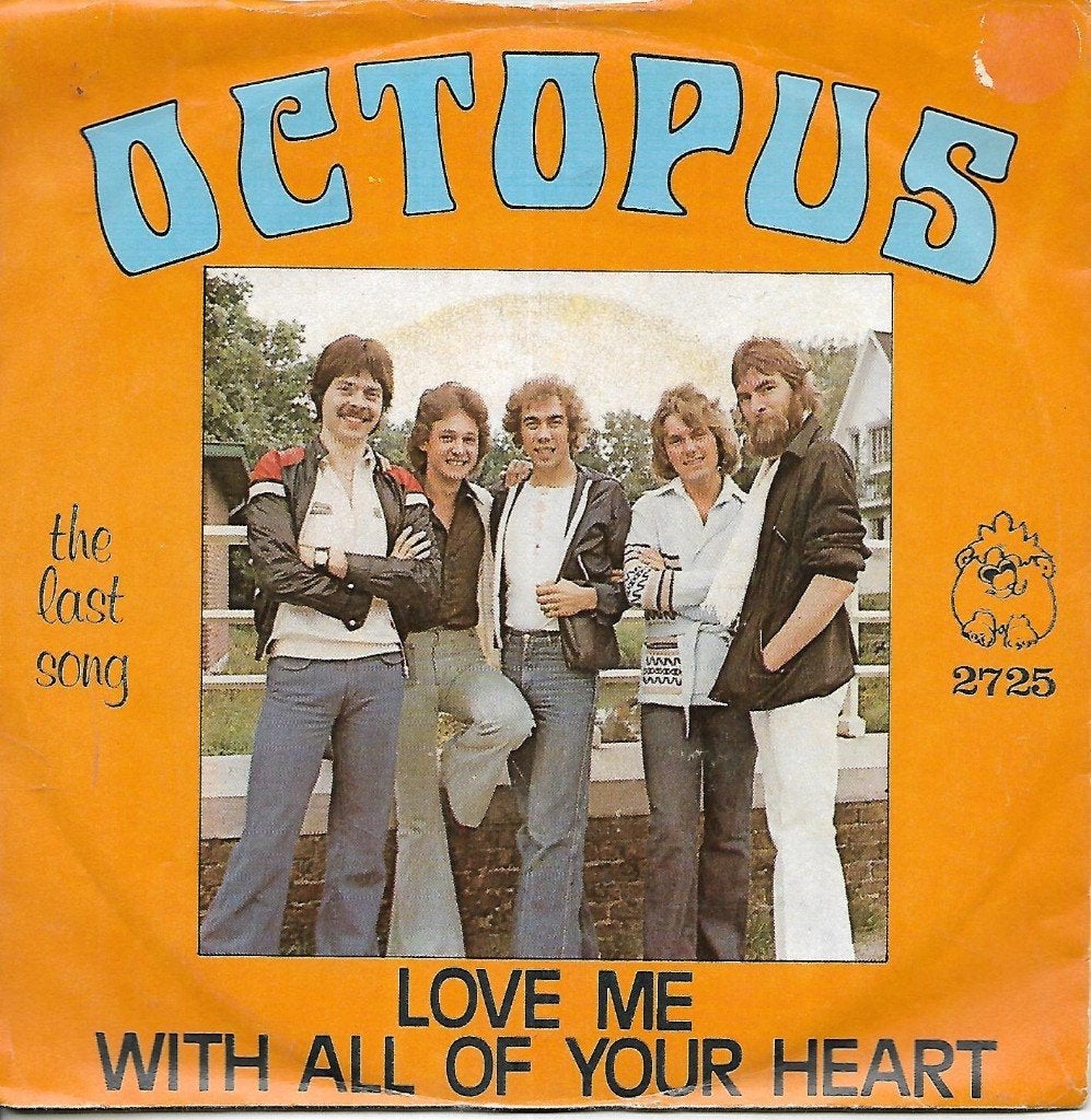 Octopus - Love me with all of your heart (Gnome), Ophalen of Verzenden, Gebruikt, 7 inch, Pop