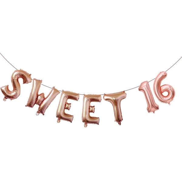 Sweet 16 set met diadeem en sjerp, Versiering, Verjaardag, Nieuw, Ophalen of Verzenden