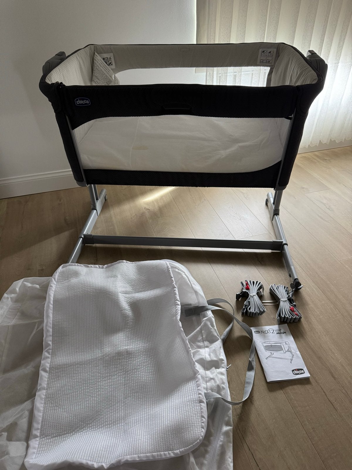 Chicco Next2Me, Kinderen en Baby's, Ophalen, Zo goed als nieuw, Wieg