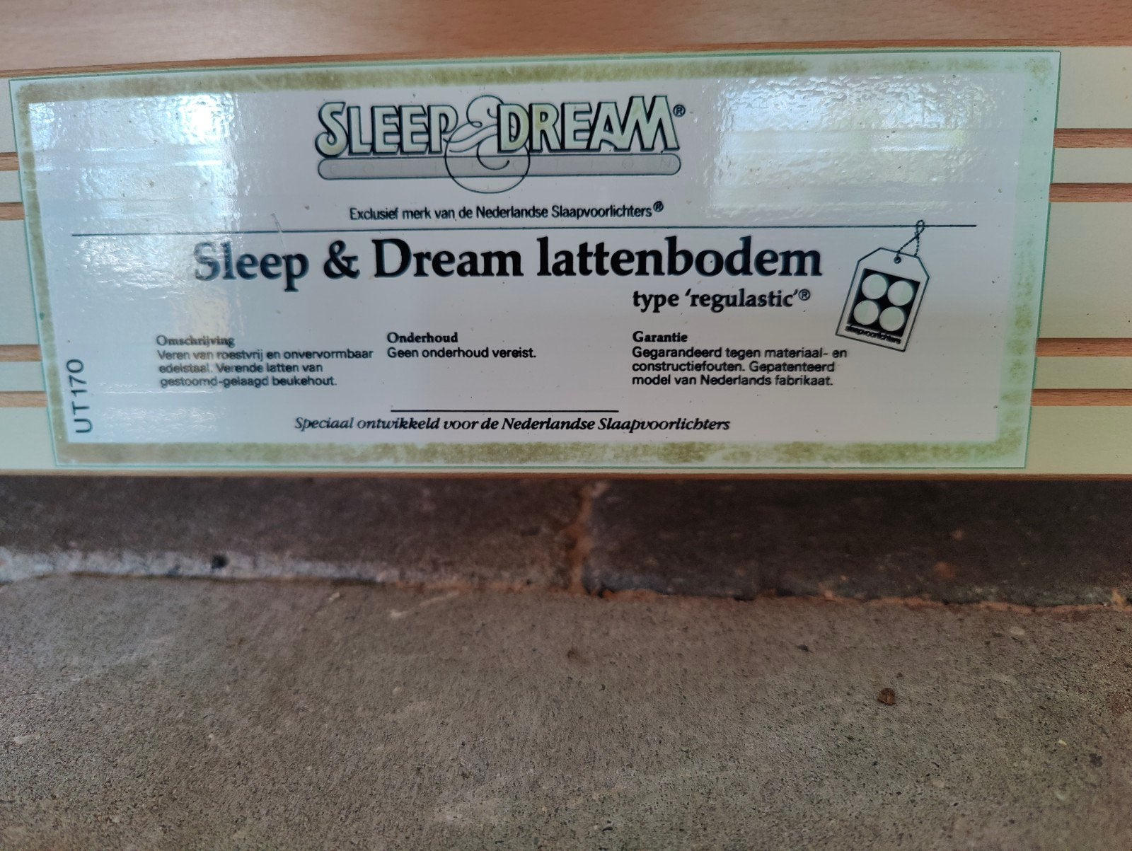 Sleep & Dream lattenbodem type 'regulastic', Ophalen, Gebruikt, Eenpersoons, 80 cm