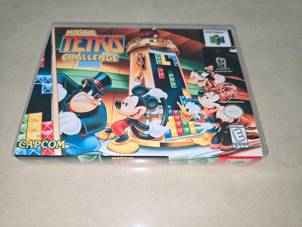 Magical Tetris Challenge N64 Game Case, Spelcomputers en Games, Puzzel en Educatief, Verzenden, 1 speler, Zo goed als nieuw