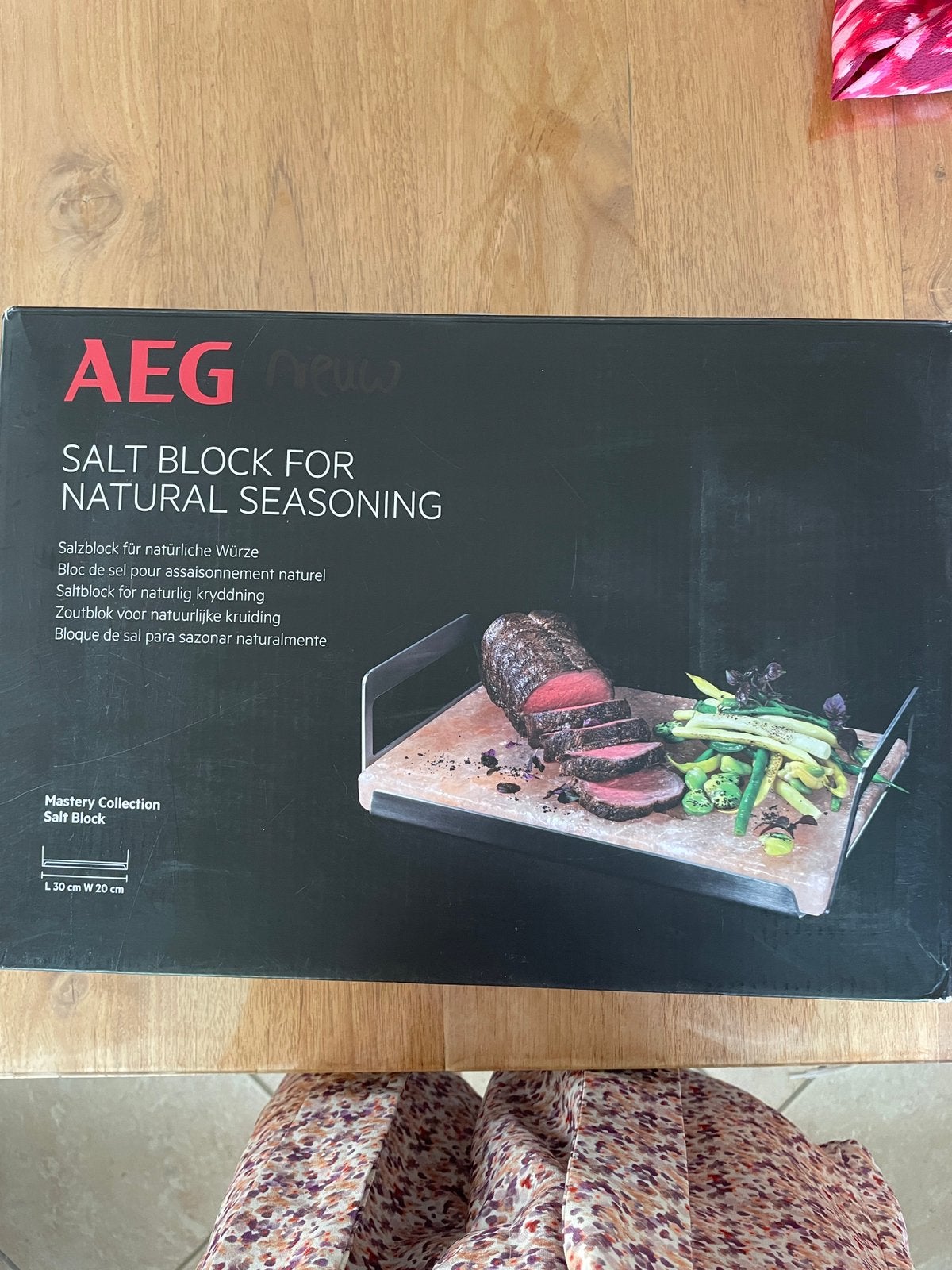 AEG A2SLT zout steen.  Salt block NIEUW, Snij-/serveerplank, Nieuw, Ophalen of Verzenden, Roze