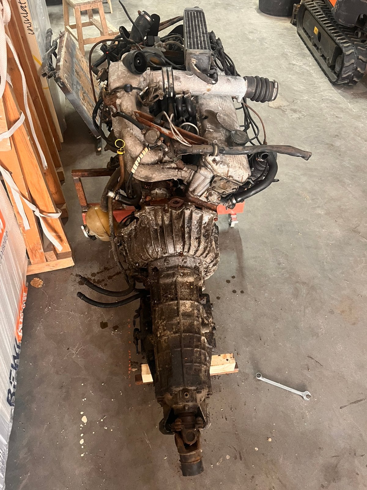Zeldzame BMW M106 745i Turbo Motor + Automaatbak, Ophalen, BMW