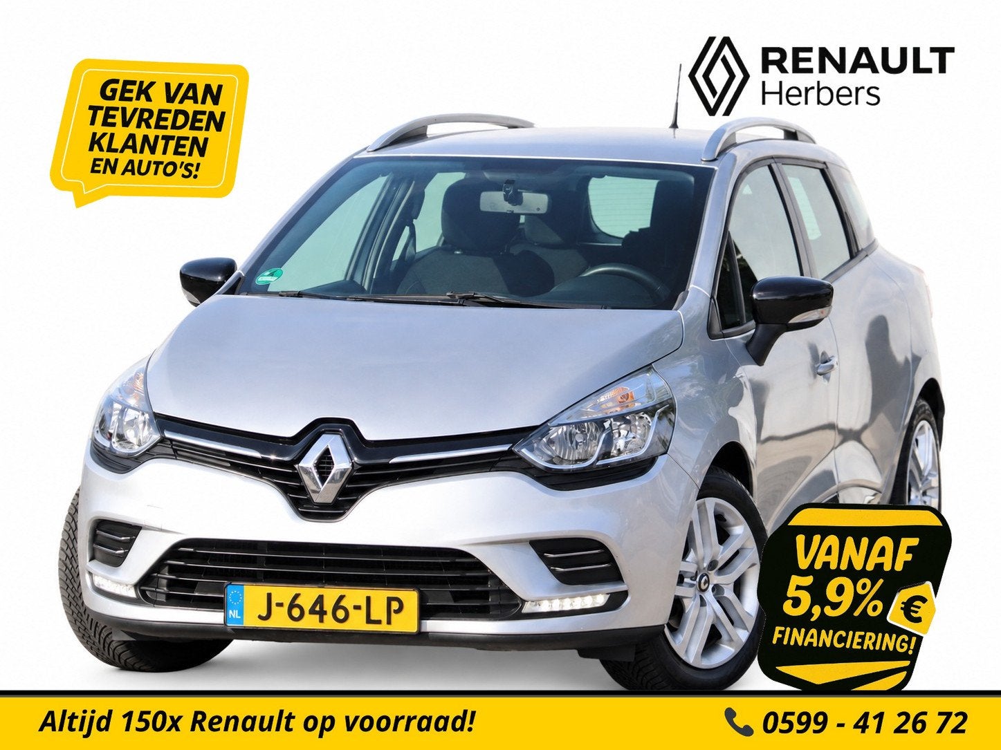 Renault Clio Estate 0.9 TCe Limited CRUISE / AIRCO / BLUETOO, Voorwielaandrijving, 898 cc, Stof, Gebruikt