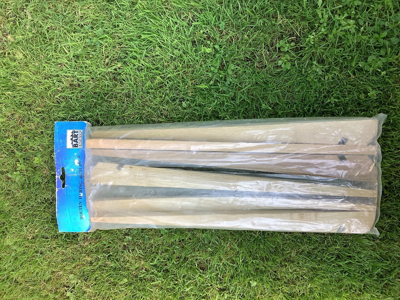 Houten haringen 40cm 6 stuks, Ophalen, Nieuw