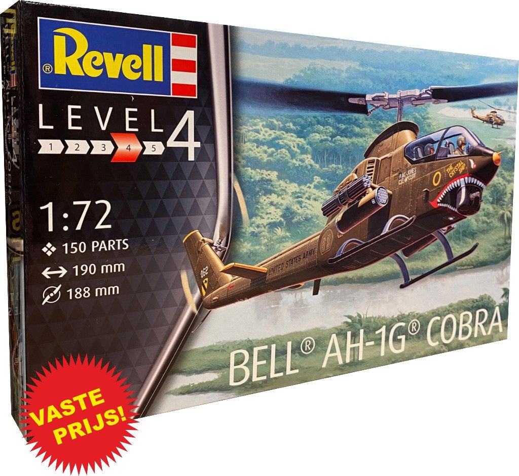 BELL AH-1G Cobra (Revell 04956) 1/72, 1:72 tot 1:144, Nieuw, Ophalen of Verzenden, Revell