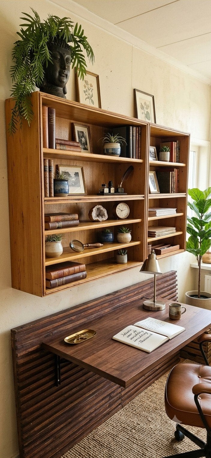 Set van 3 houten boekenkasten / verzamelkasten, Huis en Inrichting, Woonaccessoires | Wandplanken en Boekenplanken, 2033NJ, Zo goed als nieuw