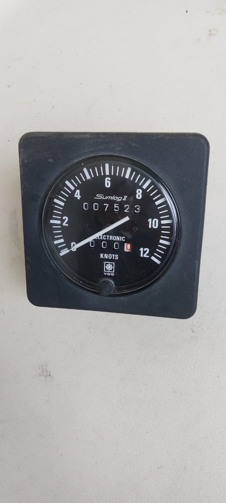 VDO Sumlog II, snelheidsmeter en afstandsteller (12 knopen)., Watersport en Boten, Ophalen of Verzenden, Zo goed als nieuw, Gps of Kompas
