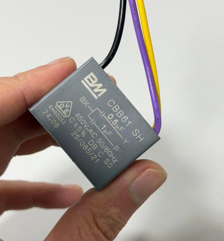 BM CBB61 Plafondventilator Condensator 0.5+1µF 450V nieuw, Nieuw, Ophalen of Verzenden, H, H